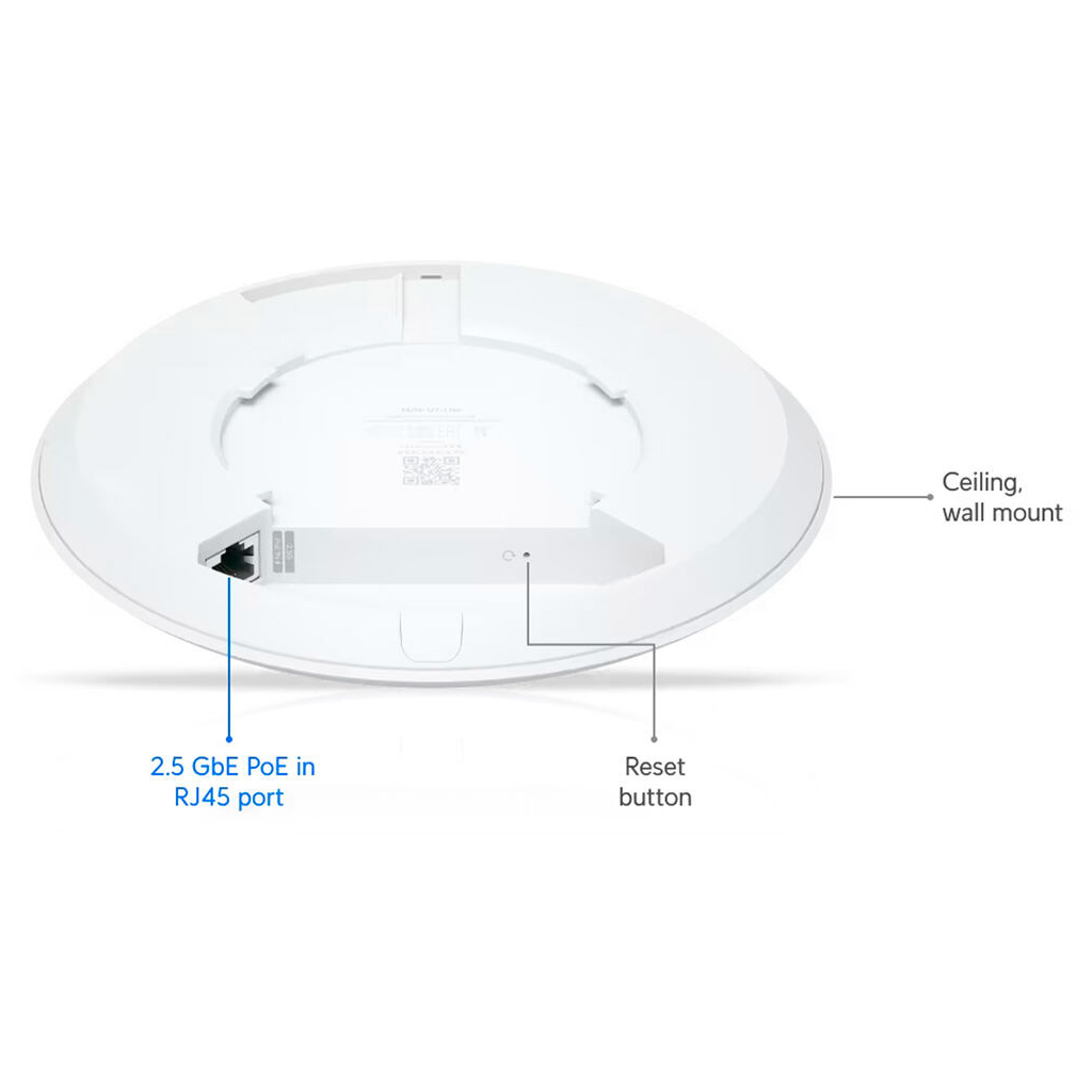 Точка доступу Wi-Fi Ubiquiti UniFi U7 Lite (U7-Lite) - фото 11 Точка доступу Wi-Fi Ubiquiti UniFi U7 Lite (U7-Lite) - фото 11