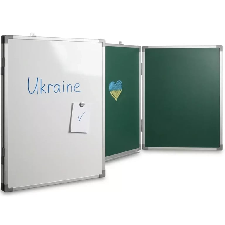 Шкільна дошка Sector офісна, комбінована, магнітна, крейдяно-маркерна 300 х 100 см (КМ3010) - фото 3