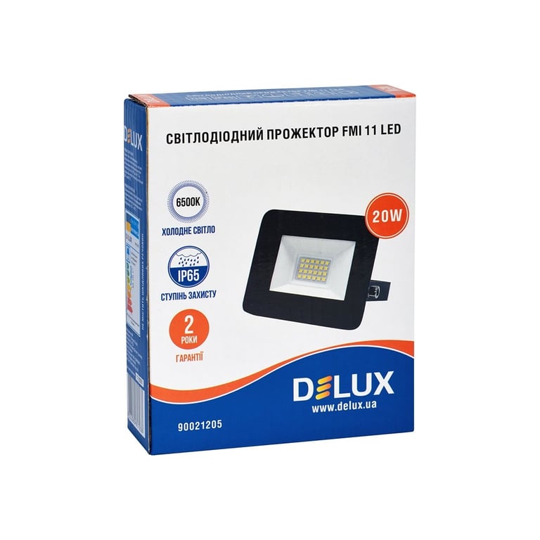Прожектор Delux FMI 11 LED 20Вт 6500K_IP65 (90021205) - фото 2
