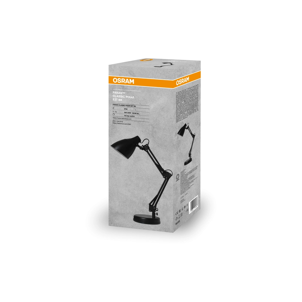 Настільна лампа LEDVANCE PANAN CLASSIC PIXAR E27 (4099854364068) - фото 2 Настільна лампа LEDVANCE PANAN CLASSIC PIXAR E27 (4099854364068) - фото 2