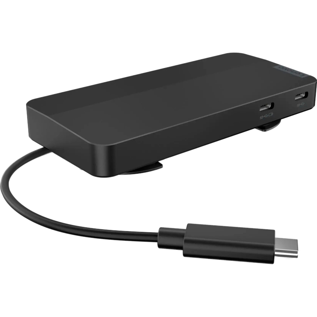 Порт-реплікатор Lenovo USB-C Dual Display Travel Dock (w/ adapter) (40B90100EU) - фото 2 Порт-реплікатор Lenovo USB-C Dual Display Travel Dock (w/ adapter) (40B90100EU) - фото 2