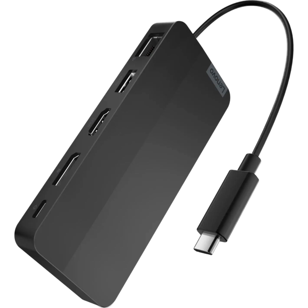 Порт-реплікатор Lenovo USB-C Dual Display Travel Dock (w/ adapter) (40B90100EU) - фото 3 Порт-реплікатор Lenovo USB-C Dual Display Travel Dock (w/ adapter) (40B90100EU) - фото 3
