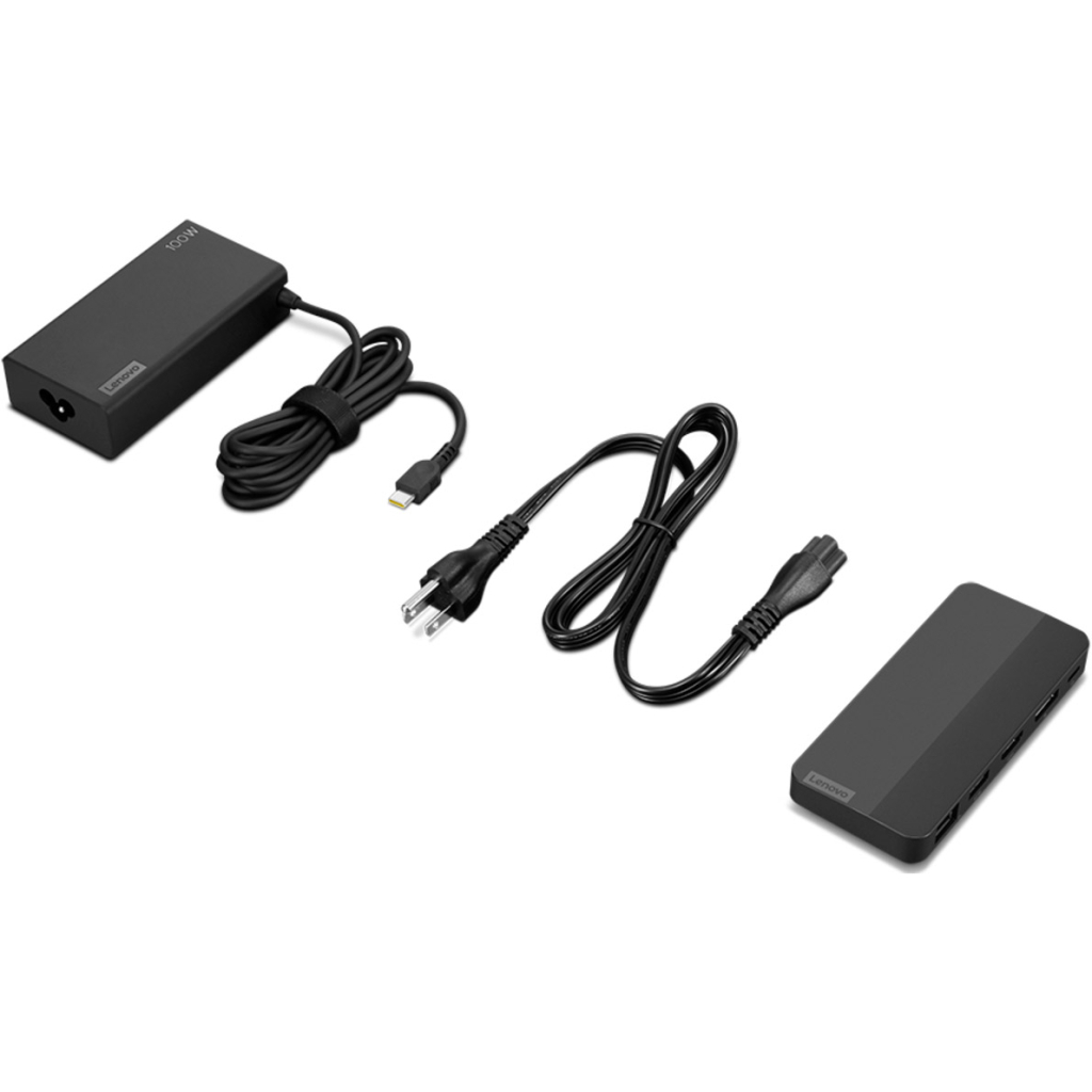 Порт-реплікатор Lenovo USB-C Dual Display Travel Dock (w/ adapter) (40B90100EU) - фото 7 Порт-реплікатор Lenovo USB-C Dual Display Travel Dock (w/ adapter) (40B90100EU) - фото 7