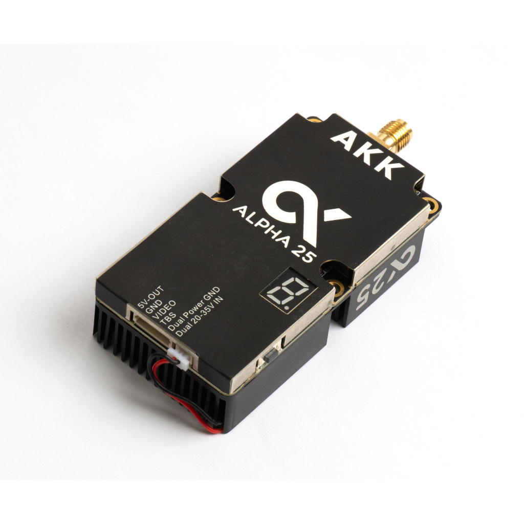 Відеопередавач (VTX) AKK Alpha 25W 4.9G-6G 96CH (A25) - фото 2 Відеопередавач (VTX) AKK Alpha 25W 4.9G-6G 96CH (A25) - фото 2