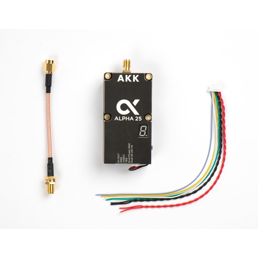 Відеопередавач (VTX) AKK Alpha 25W 4.9G-6G 96CH (A25) - фото 6 Відеопередавач (VTX) AKK Alpha 25W 4.9G-6G 96CH (A25) - фото 6