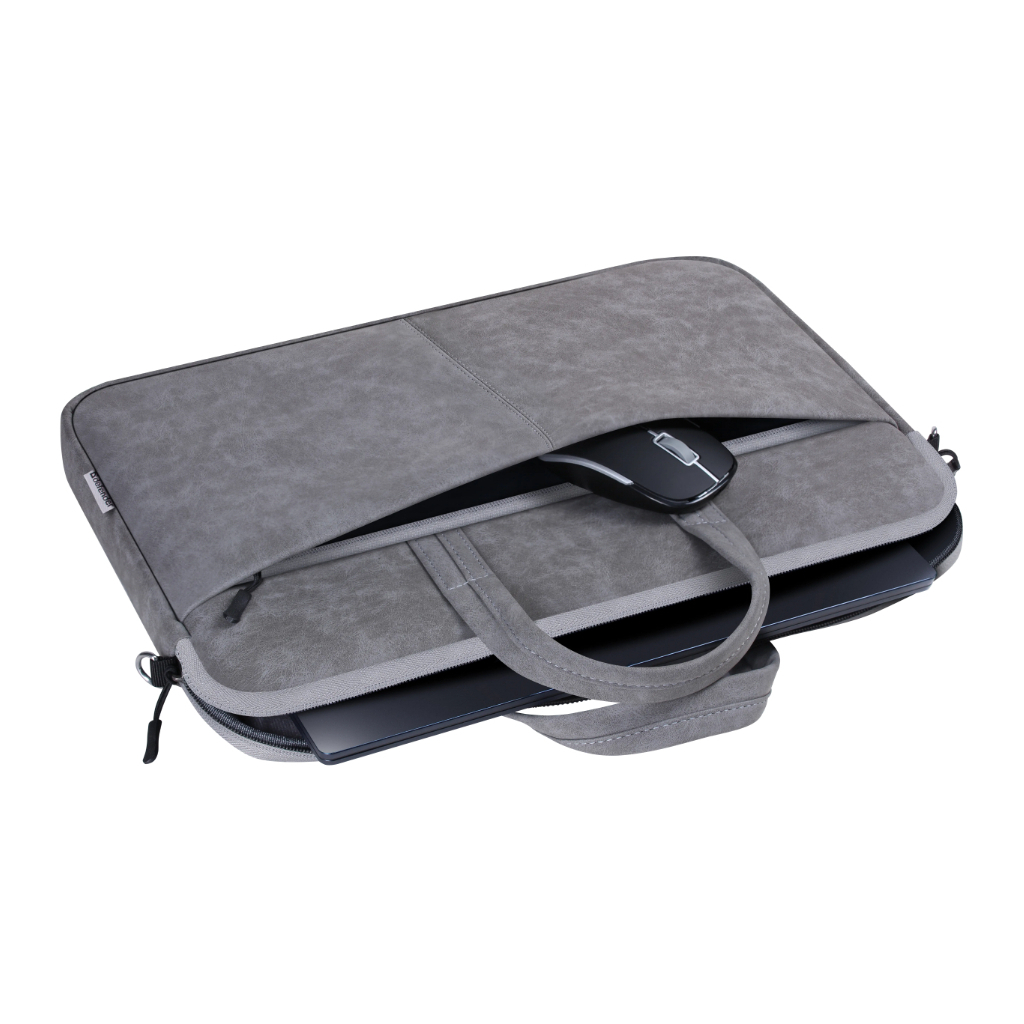 Сумка для ноутбука Defender 15.6" Solid PU gray (26088) - фото 4 Сумка для ноутбука Defender 15.6" Solid PU gray (26088) - фото 4