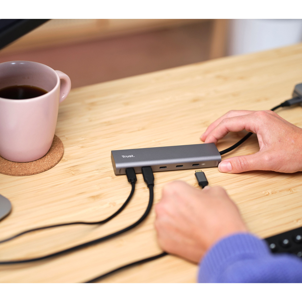 Концентратор Trust Halyx 5-Port USB-C Hub (25136) - фото 7 Концентратор Trust Halyx 5-Port USB-C Hub (25136) - фото 7