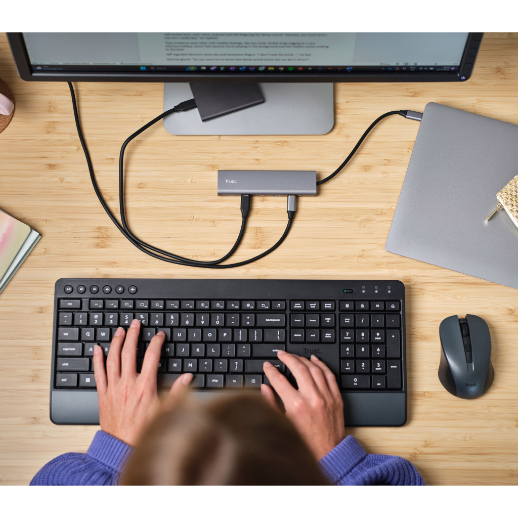 Концентратор Trust Halyx 5-Port USB-C Hub (25136) - фото 8 Концентратор Trust Halyx 5-Port USB-C Hub (25136) - фото 8