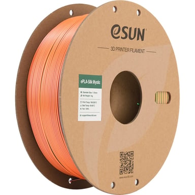 Пластик для 3D-принтера eSUN ePLA-Silk Mystic 1.75мм 1kg blue-orange-green (ePLA-SilkMystic-P175BOG1) - фото 1