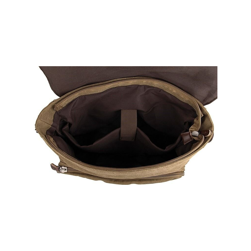 Сумка Vintage Коричнева (14588) - фото 10 Сумка Vintage Коричнева (14588) - фото 10