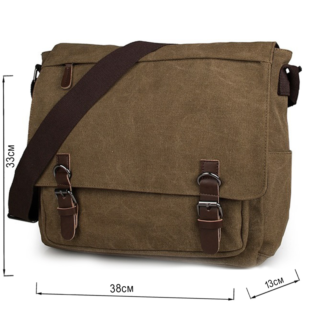 Сумка Vintage Коричнева (14588) - фото 3 Сумка Vintage Коричнева (14588) - фото 3