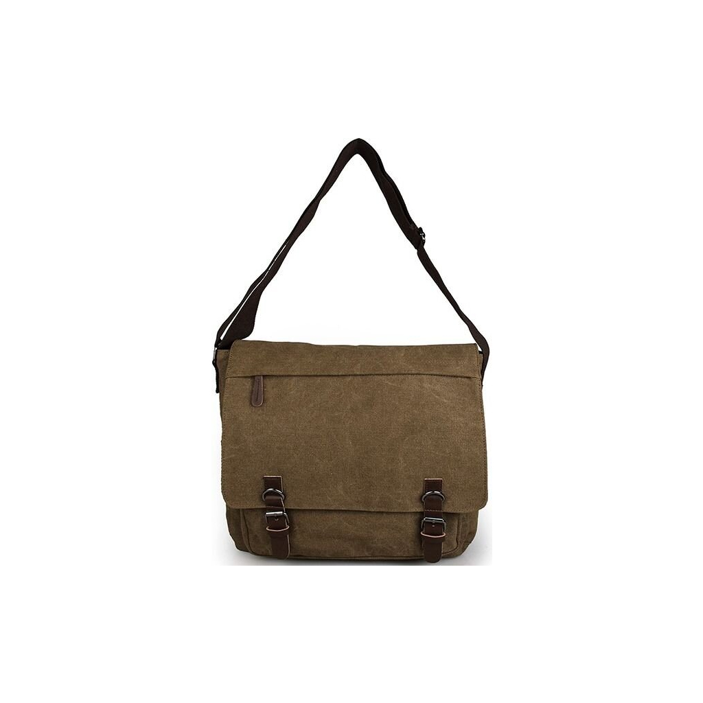 Сумка Vintage Коричнева (14588) - фото 5 Сумка Vintage Коричнева (14588) - фото 5