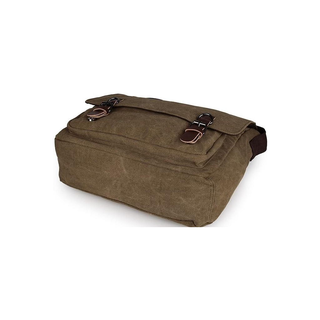 Сумка Vintage Коричнева (14588) - фото 8 Сумка Vintage Коричнева (14588) - фото 8