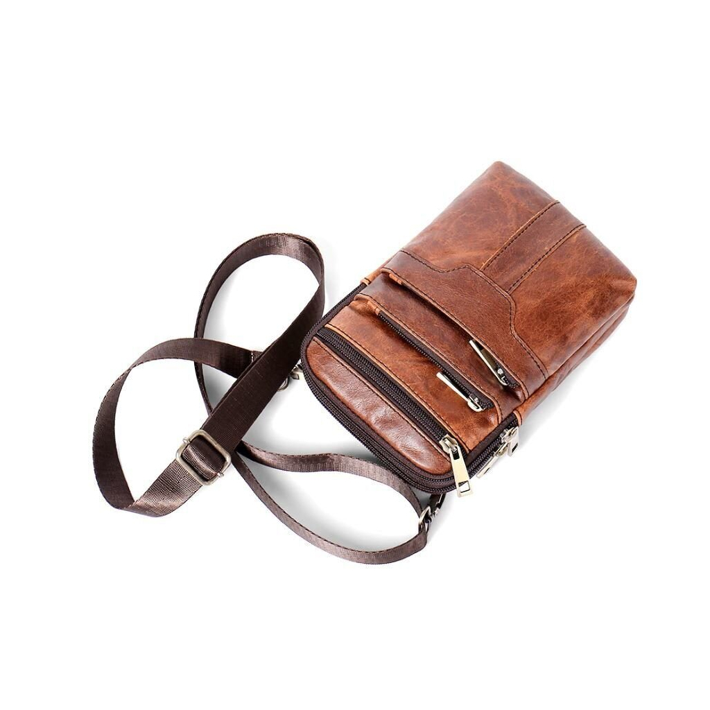 Сумка Vintage Коричнева (14724) - фото 10 Сумка Vintage Коричнева (14724) - фото 10