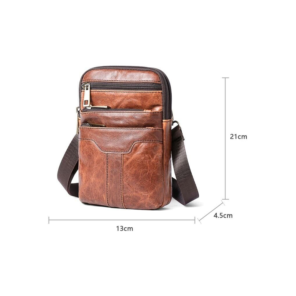 Сумка Vintage Коричнева (14724) - фото 5 Сумка Vintage Коричнева (14724) - фото 5