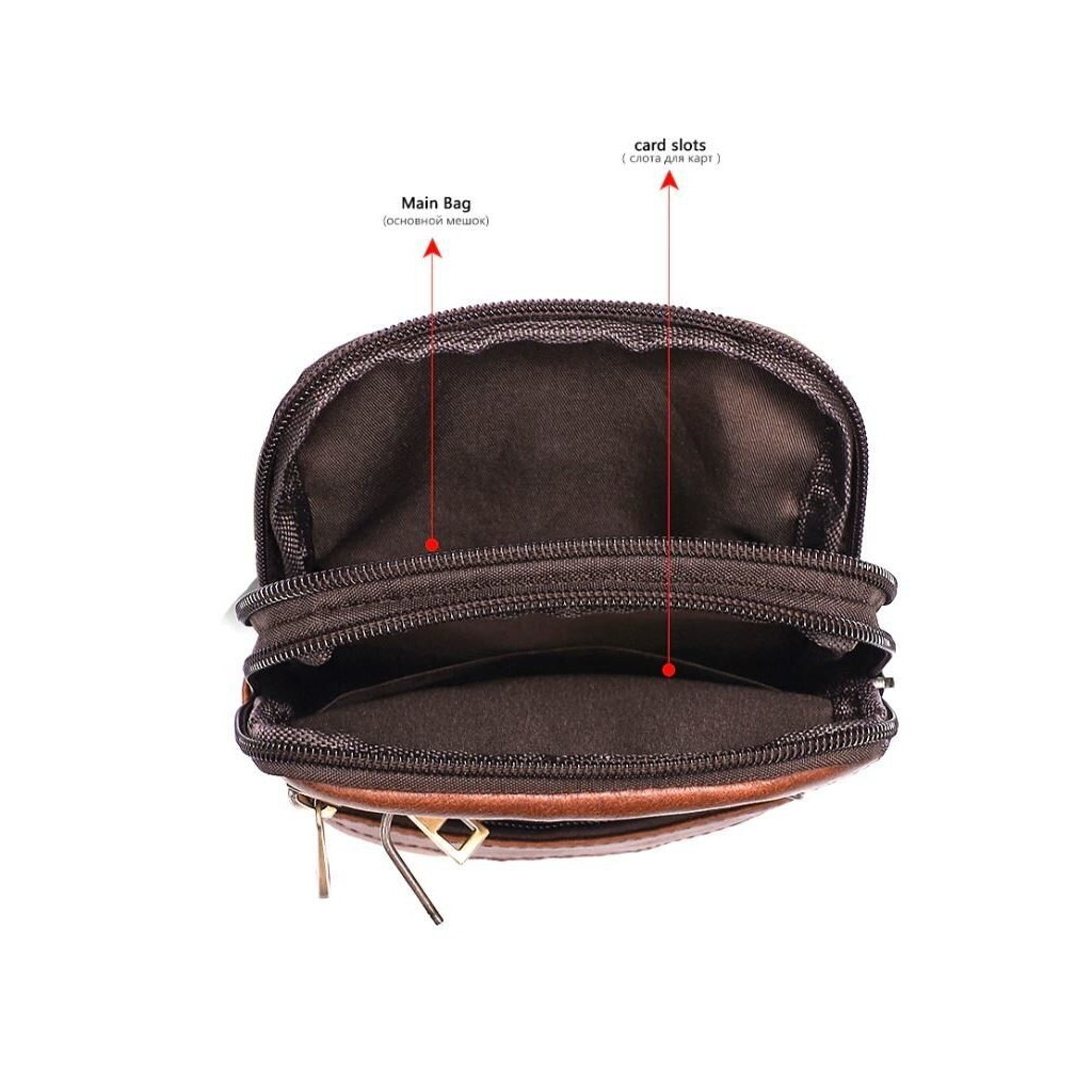 Сумка Vintage Коричнева (14724) - фото 6 Сумка Vintage Коричнева (14724) - фото 6