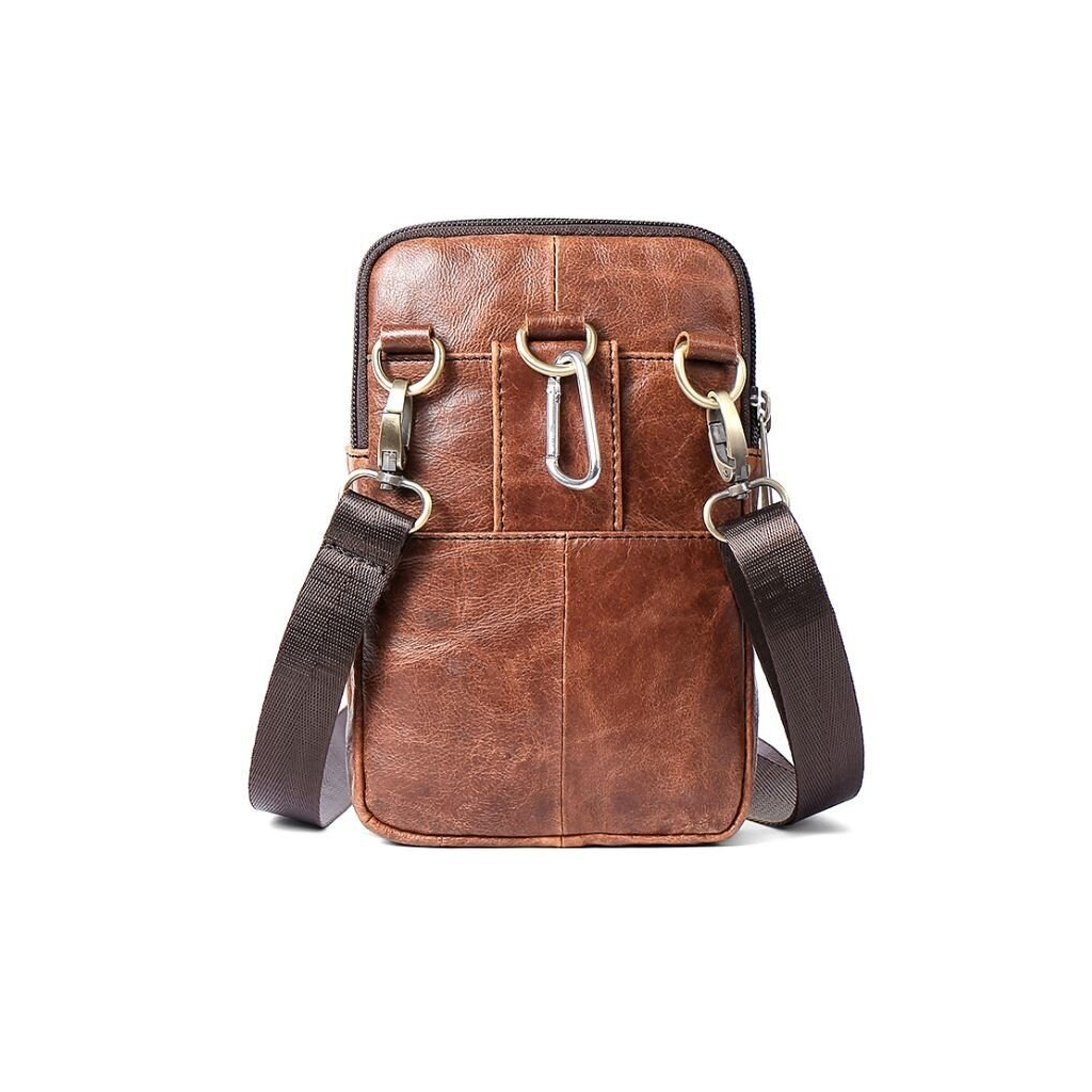 Сумка Vintage Коричнева (14724) - фото 8 Сумка Vintage Коричнева (14724) - фото 8