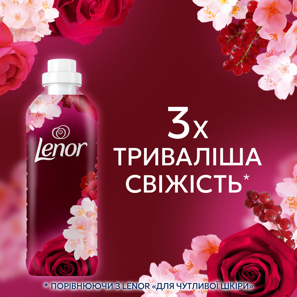 Кондиціонер для білизни Lenor Рубіновий жасмин 1.239 л (8700216724616) - фото 7 Кондиціонер для білизни Lenor Рубіновий жасмин 1.239 л (8700216724616) - фото 7