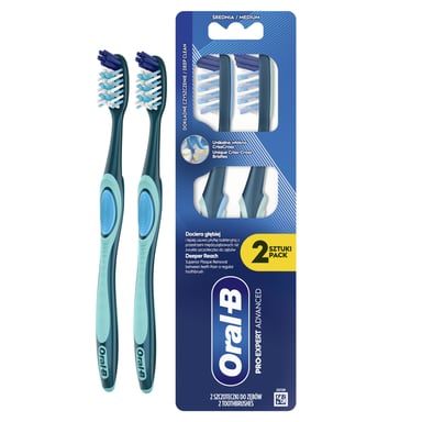 Зубна щітка Oral-B Pro-Expert Все-в-одному Середньої жорсткості 2 шт. (8700216445481) - фото 1