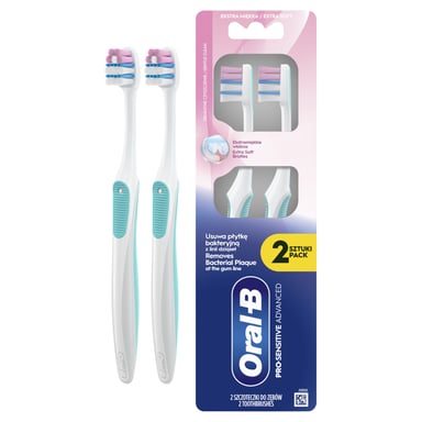 Зубна щітка Oral-B Pro-Sensitive Advanced Екстрам'яка 2 шт. (8700216567916) - фото 1