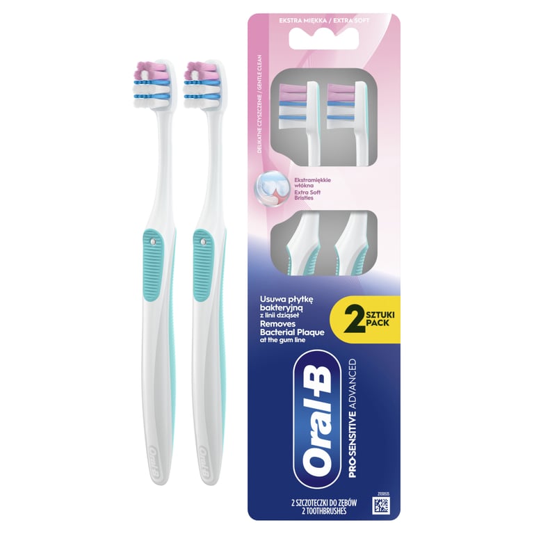 Зубна щітка Oral-B Pro-Sensitive Advanced Екстрам'яка 2 шт. (8700216567916) - фото 1