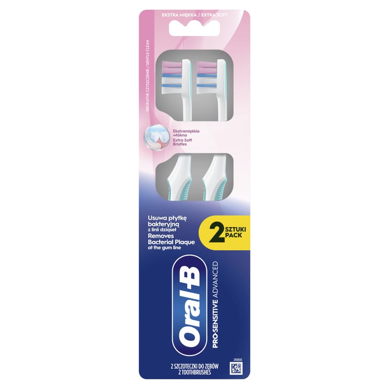 Зубна щітка Oral-B Pro-Sensitive Advanced Екстрам'яка 2 шт. (8700216567916) - фото 2