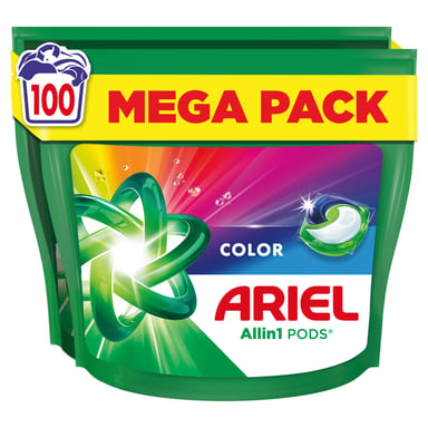 Капсули для прання Ariel Pods All-in-1 Color Для кольорового 100 шт. (8700216764179) - фото 1