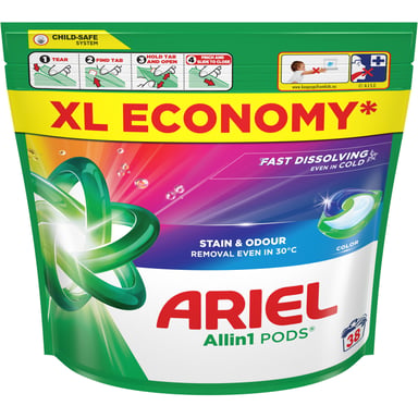 Капсули для прання Ariel Pods All-in-1 Color Для кольорового 38 шт. (8700216765268) - фото 1
