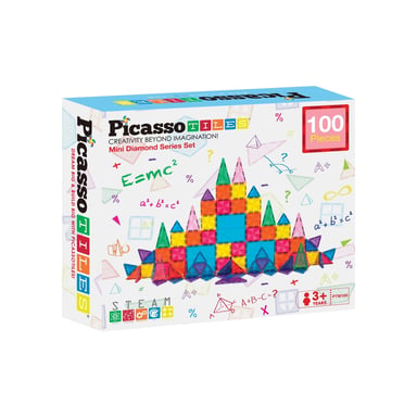 Конструктор Picasso магнітний Tiles Mini Diamond Series Set 100 деталей (817338022327) - фото 1