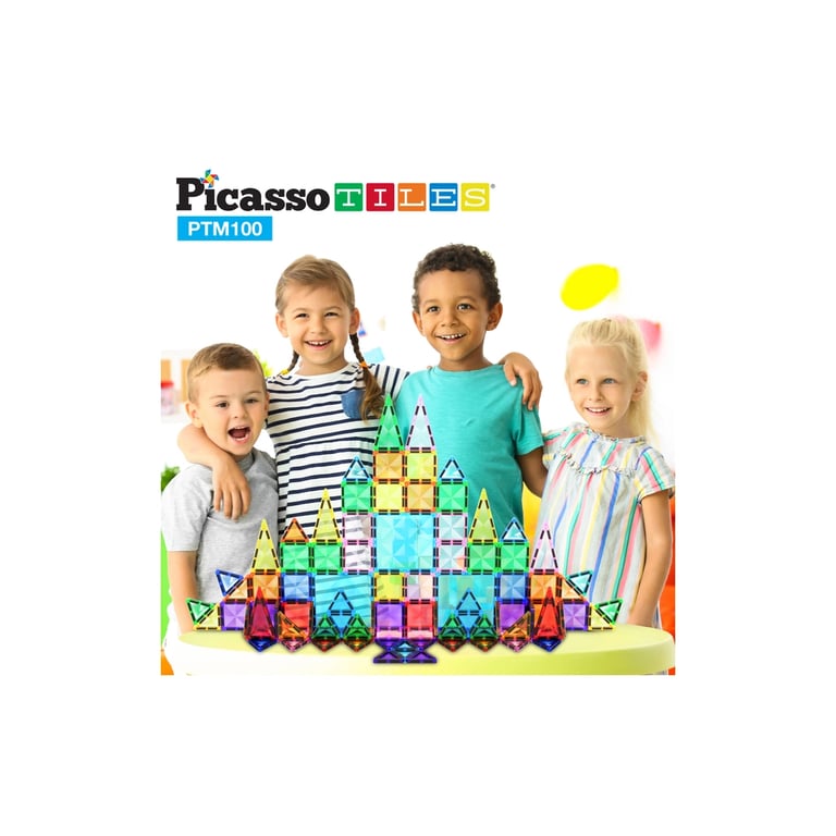Конструктор Picasso магнітний Tiles Mini Diamond Series Set 100 деталей (817338022327) - фото 6