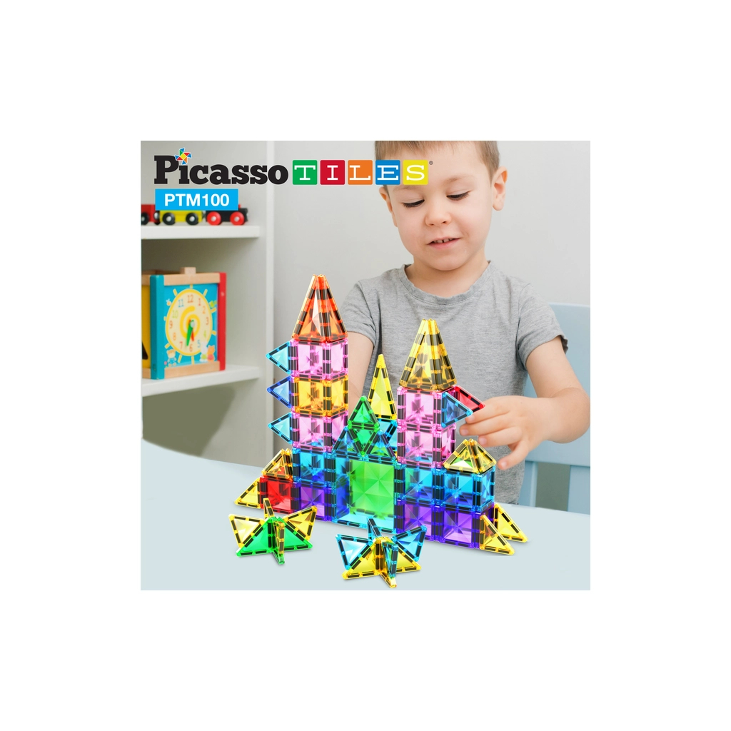 Конструктор Picasso магнітний Tiles Mini Diamond Series Set 100 деталей (817338022327) - фото 7 Конструктор Picasso магнітний Tiles Mini Diamond Series Set 100 деталей (817338022327) - фото 7