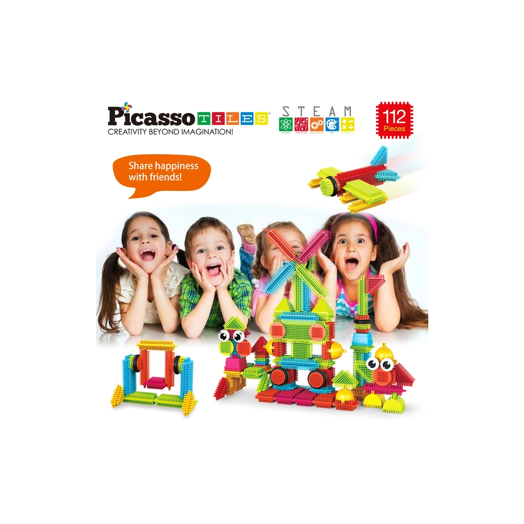 Конструктор Picasso Tiles Hedgehog Building Blocks Set 112 деталей (817338022631) - фото 5 Конструктор Picasso Tiles Hedgehog Building Blocks Set 112 деталей (817338022631) - фото 5