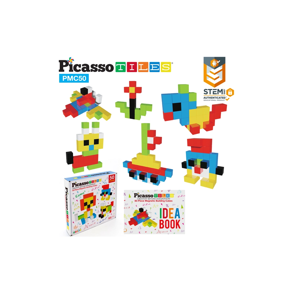 Конструктор Picasso магнітний Tiles Building Cubes 50 деталей (817338023645) - фото 7 Конструктор Picasso магнітний Tiles Building Cubes 50 деталей (817338023645) - фото 7