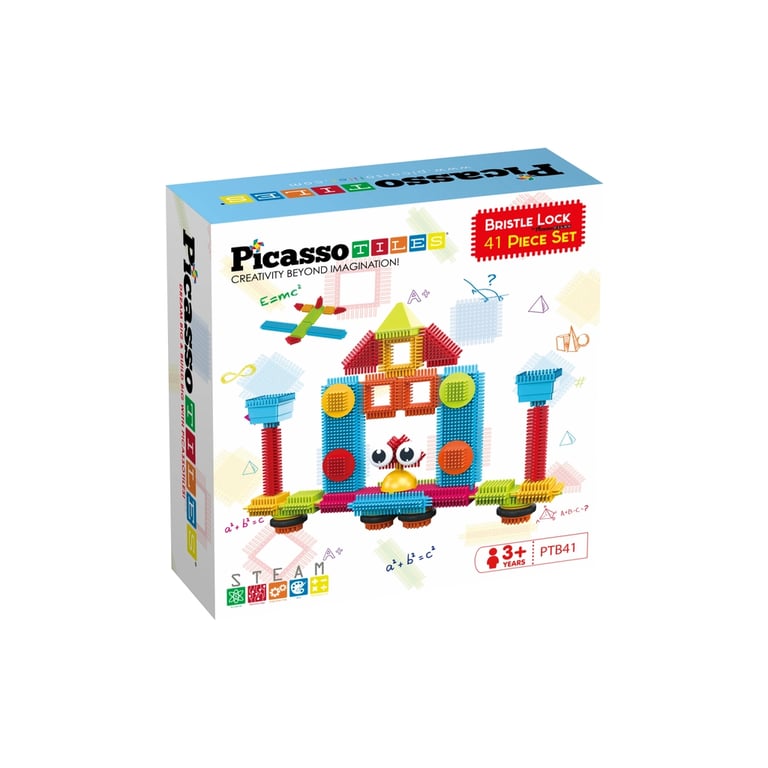 Конструктор Picasso Tiles Hedgehog Building Blocks Set 41 деталь (817338027384) - фото 1
