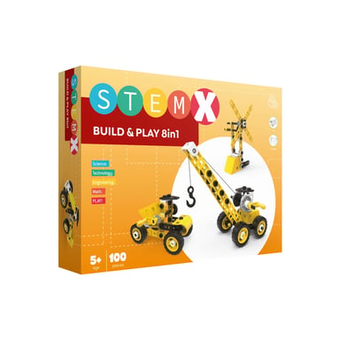Конструктор Stem з болтами Build&Play 8 в 1 на 100 деталей (3858894673322) - фото 1