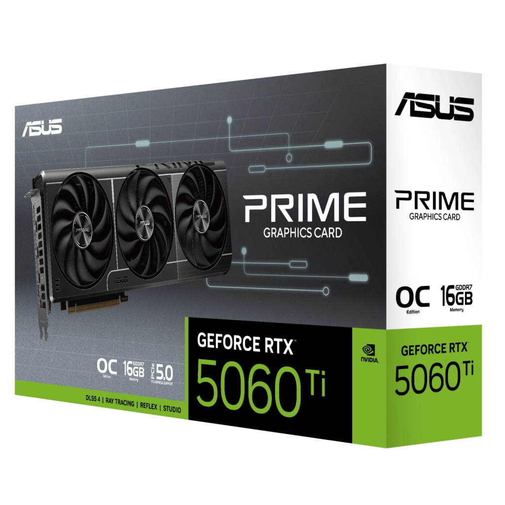 Відеокарта ASUS GeForce RTX5060Ti 16Gb PRIME OC (PRIME-RTX5060TI-O16G) - фото 10 Відеокарта ASUS GeForce RTX5060Ti 16Gb PRIME OC (PRIME-RTX5060TI-O16G) - фото 10
