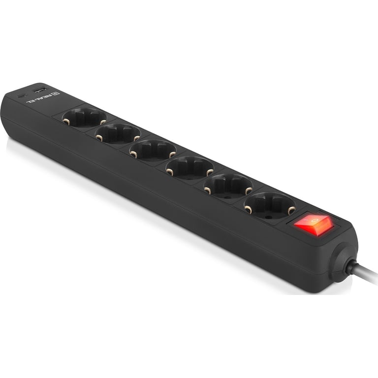 Мережевий фільтр живлення REAL-EL RS-PROTECT 605 3m, black (EL122300041) - фото 3
