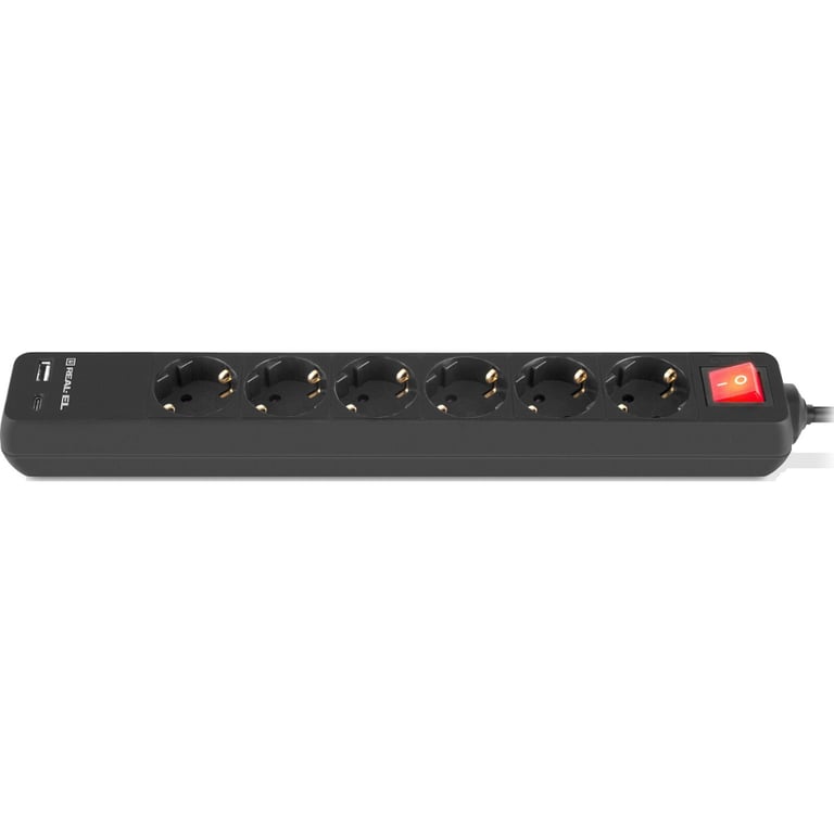 Мережевий фільтр живлення REAL-EL RS-PROTECT 605 3m, black (EL122300041) - фото 7