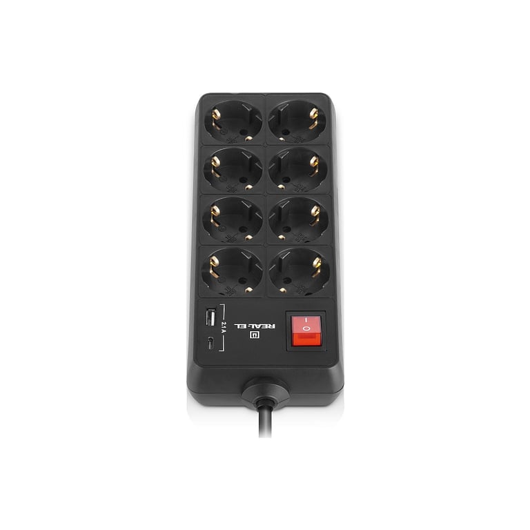Мережевий фільтр живлення REAL-EL RS-PROTECT 805 3m, black (EL122300043) - фото 6