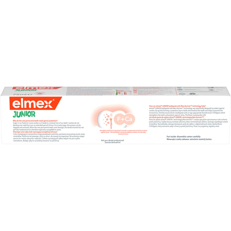 Дитяча зубна паста Elmex Junior від 6 до 12 років 75 мл (4007965560606) - фото 6