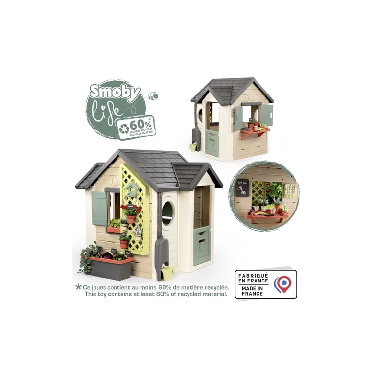 Ігровий будиночок Smoby Life Садовий з кашпо та годівничкою (7600810408) - фото 3