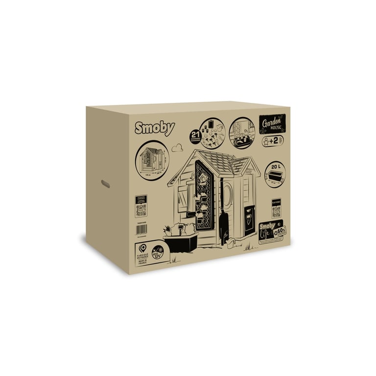 Ігровий будиночок Smoby Life Садовий з кашпо та годівничкою (7600810408) - фото 6