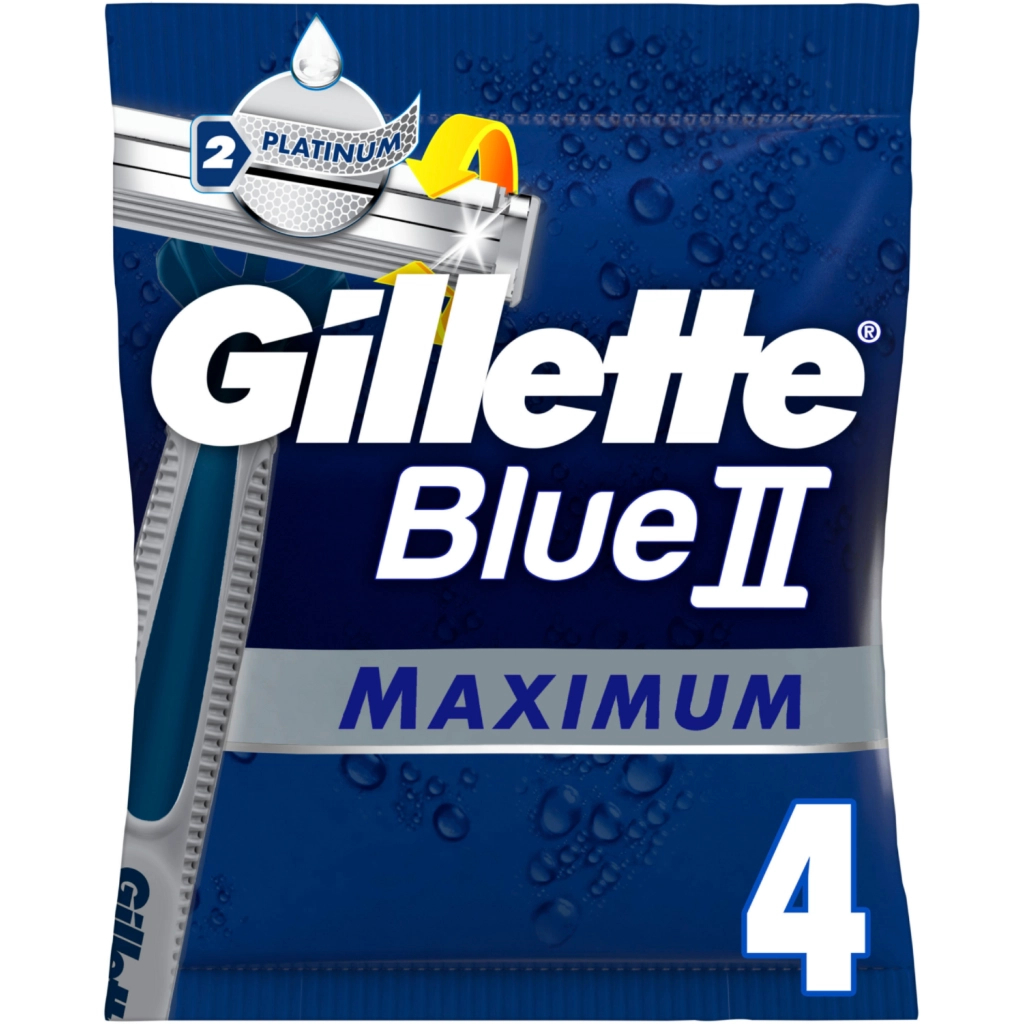 Бритва Gillette Blue 2 Maximum 4 шт. (8700216174466) - фото 1