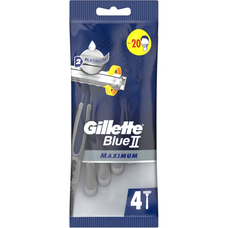 Бритва Gillette Blue 2 Maximum 4 шт. (8700216174466) - фото 2