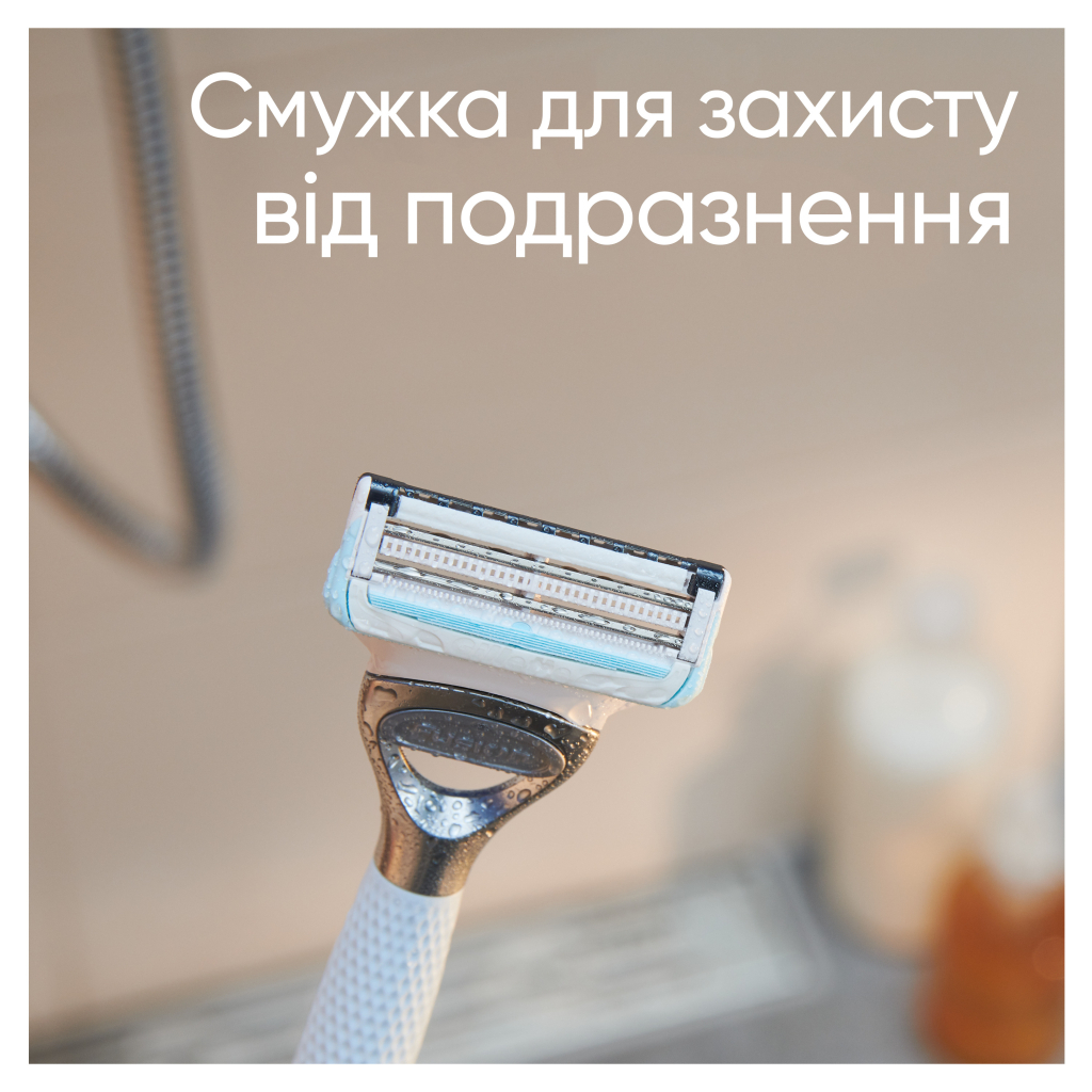 Змінні касети Gillette Venus Satin Care 3 шт. (8006540816837) - фото 3 Змінні касети Gillette Venus Satin Care 3 шт. (8006540816837) - фото 3