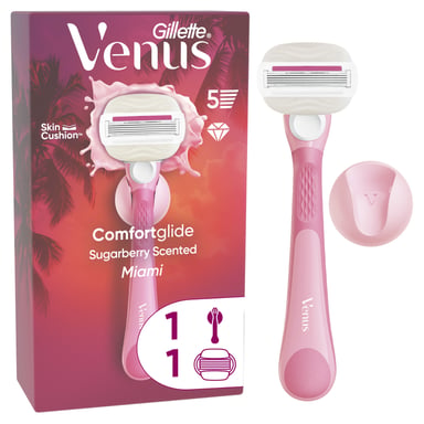 Бритва Gillette Venus Comfortglide Sugarberry Scented Miami з 1 змінним картриджем (8700216674195) - фото 1