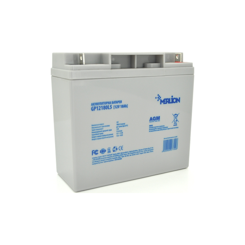 Батарея до ДБЖ Merlion 12V-18Ah (GP12180L5) Батарея до ДБЖ Merlion 12V-18Ah (GP12180L5)