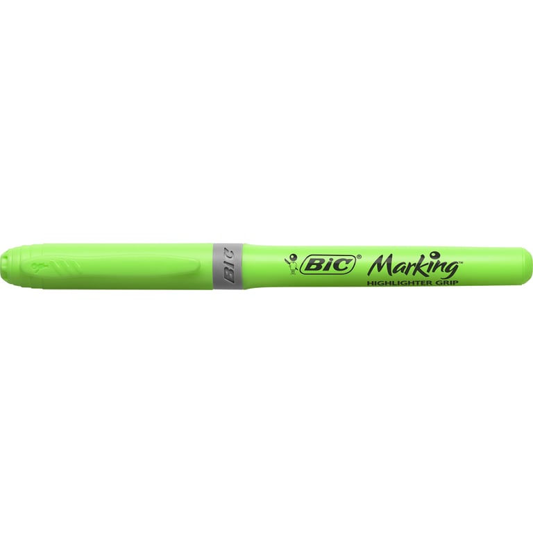 Маркер Bic текстовиділювач Grip, зелений (bc811932) - фото 1