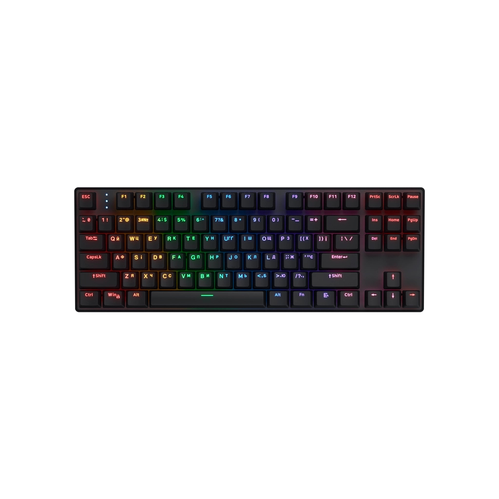 Клавіатура Hator Icefall Mecha TKL Rainbow Wireless/USB Black (HTK287UA) - фото 1