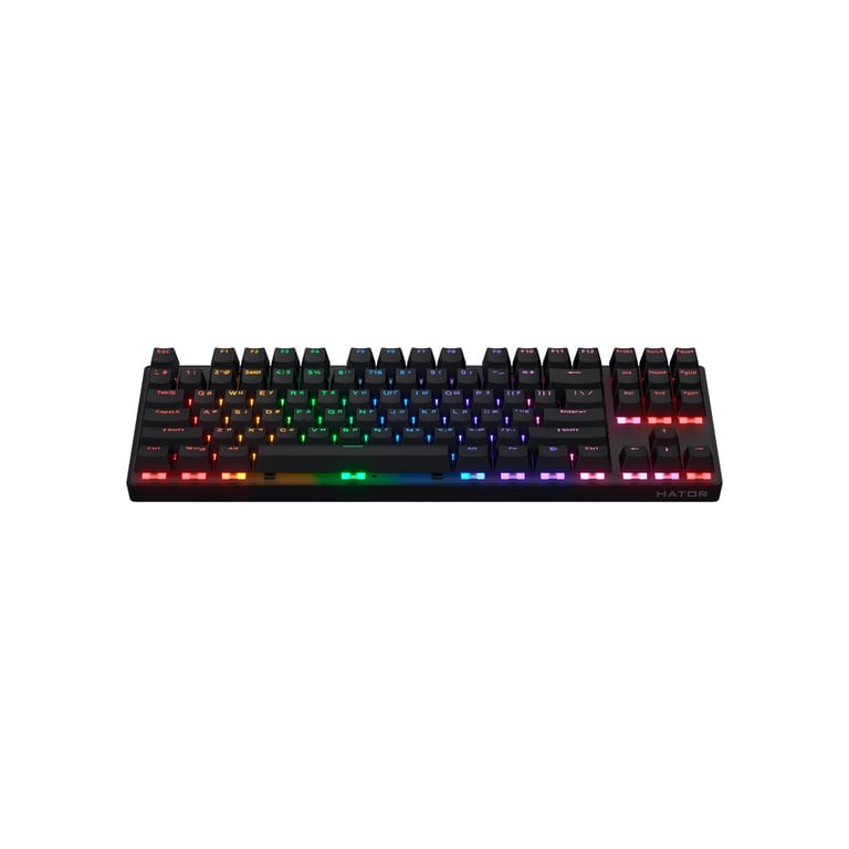 Клавіатура Hator Icefall Mecha TKL Rainbow Wireless/USB Black (HTK287UA) - фото 2